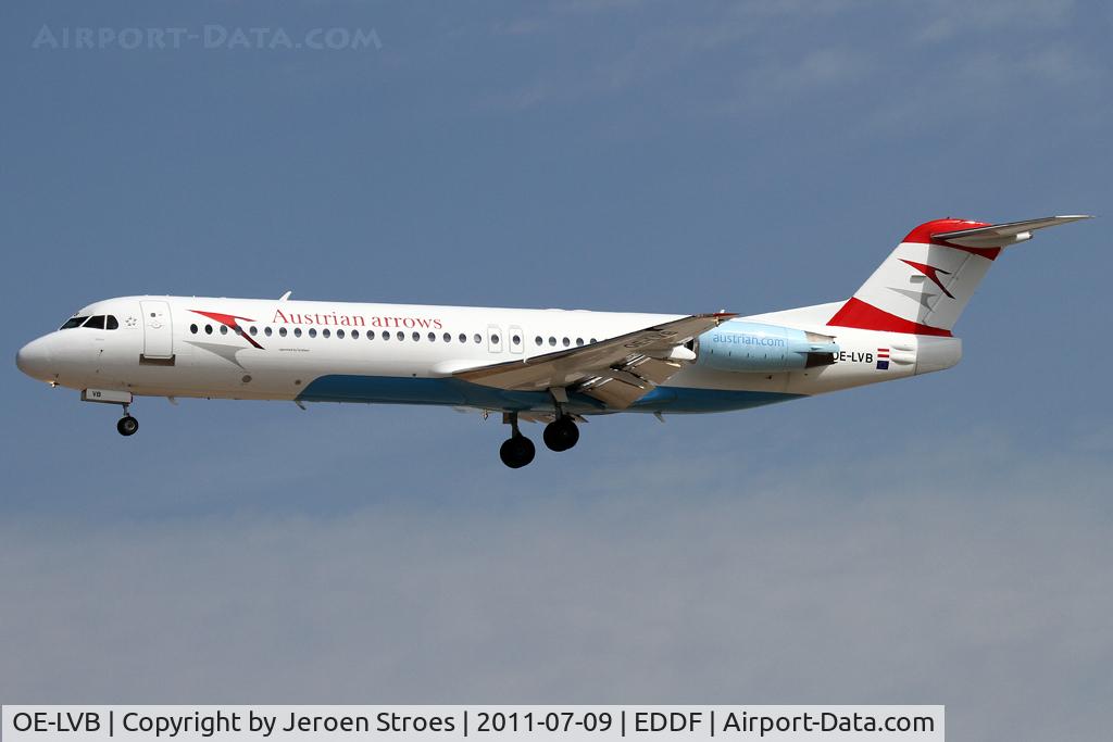 OE-LVB, 1994 Fokker 100 (F-28-0100) C/N 11502, Frankfurt, EDDF, arrival