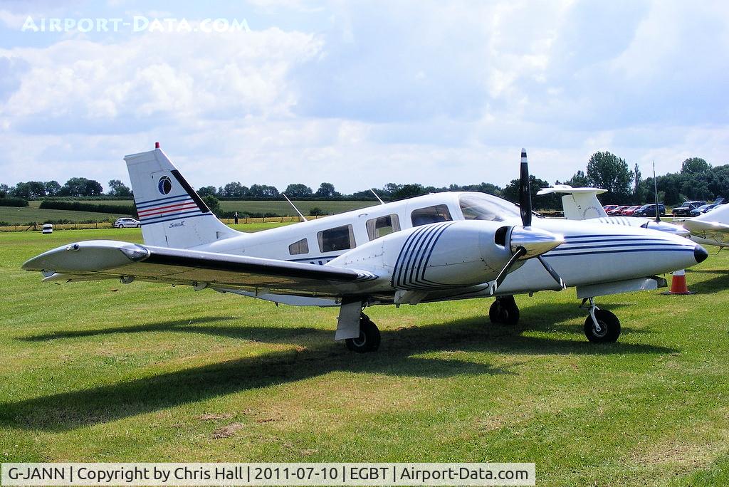 G-JANN, 1988 Piper PA-34-220T Seneca III C/N 34-33133, visitor to Turweston for the British F1 Grand Prix at Silverstone