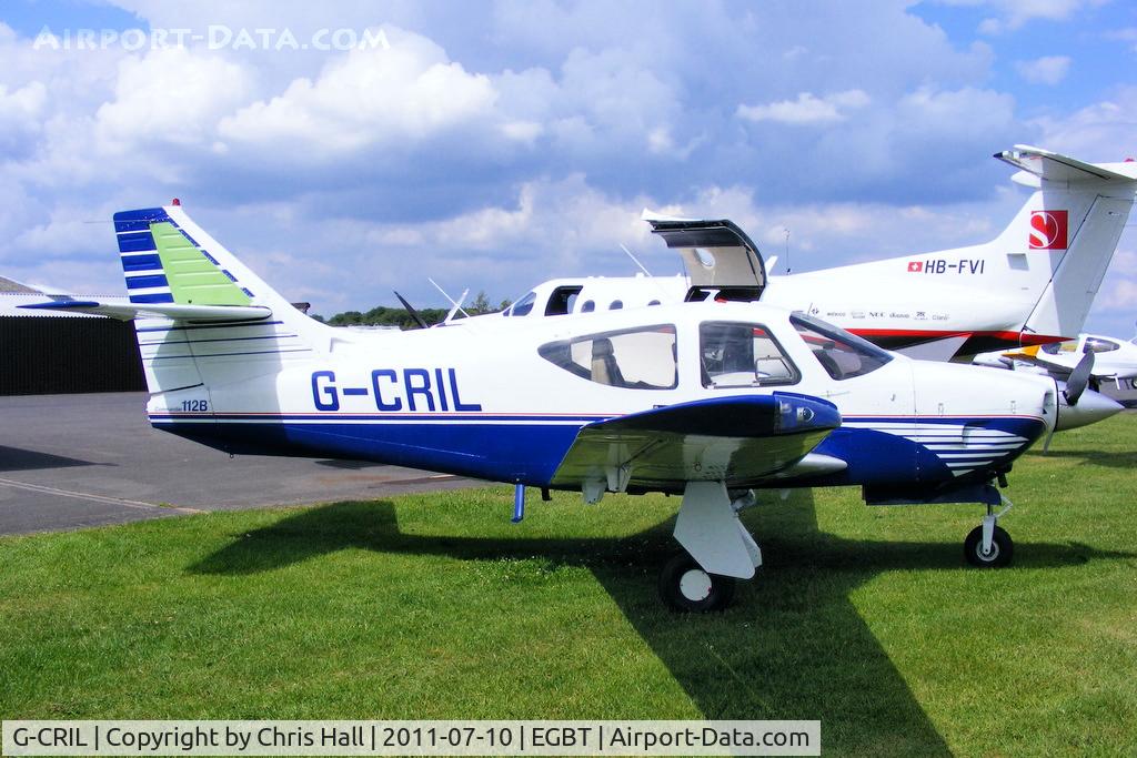 G-CRIL, 1976 Rockwell Commander 112B C/N 521, visitor to Turweston for the British F1 Grand Prix at Silverstone