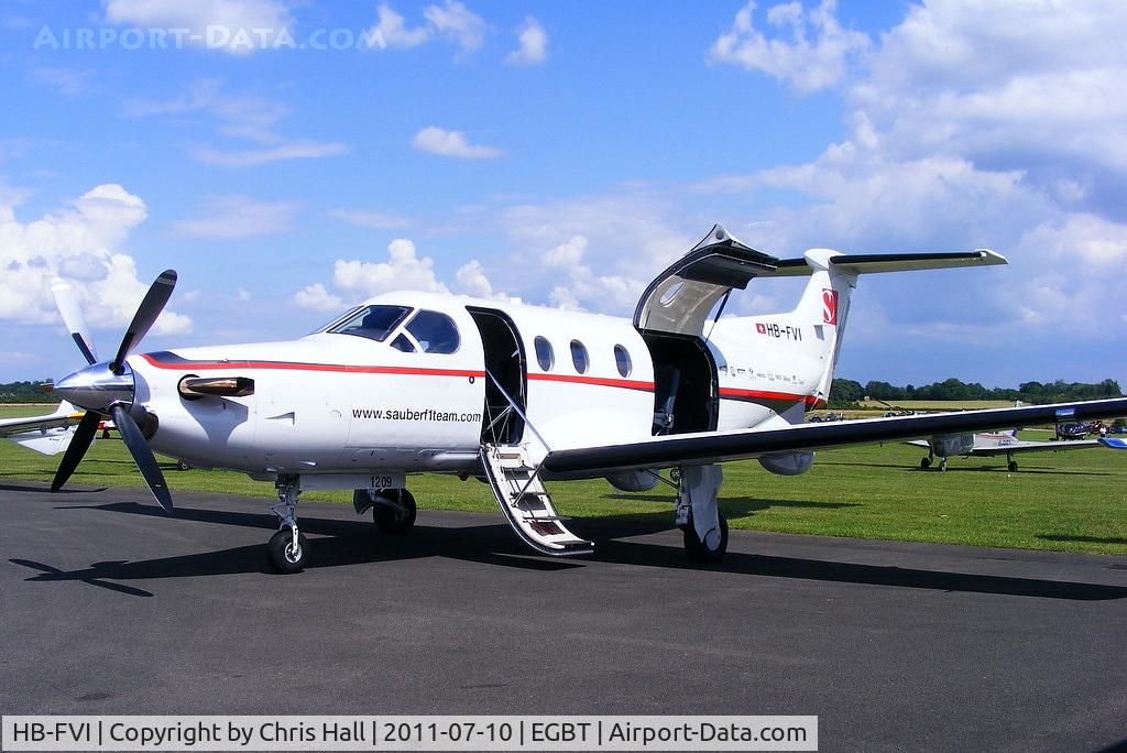 HB-FVI, 2010 Pilatus PC-12/47E C/N 1209, now wearing Sauber F1 Team logo