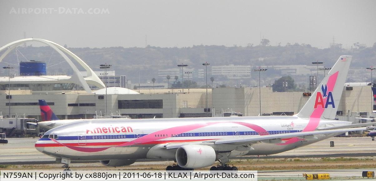N759AN, 2001 Boeing 777-223/ER C/N 32638, B777-223 of American Airlines 