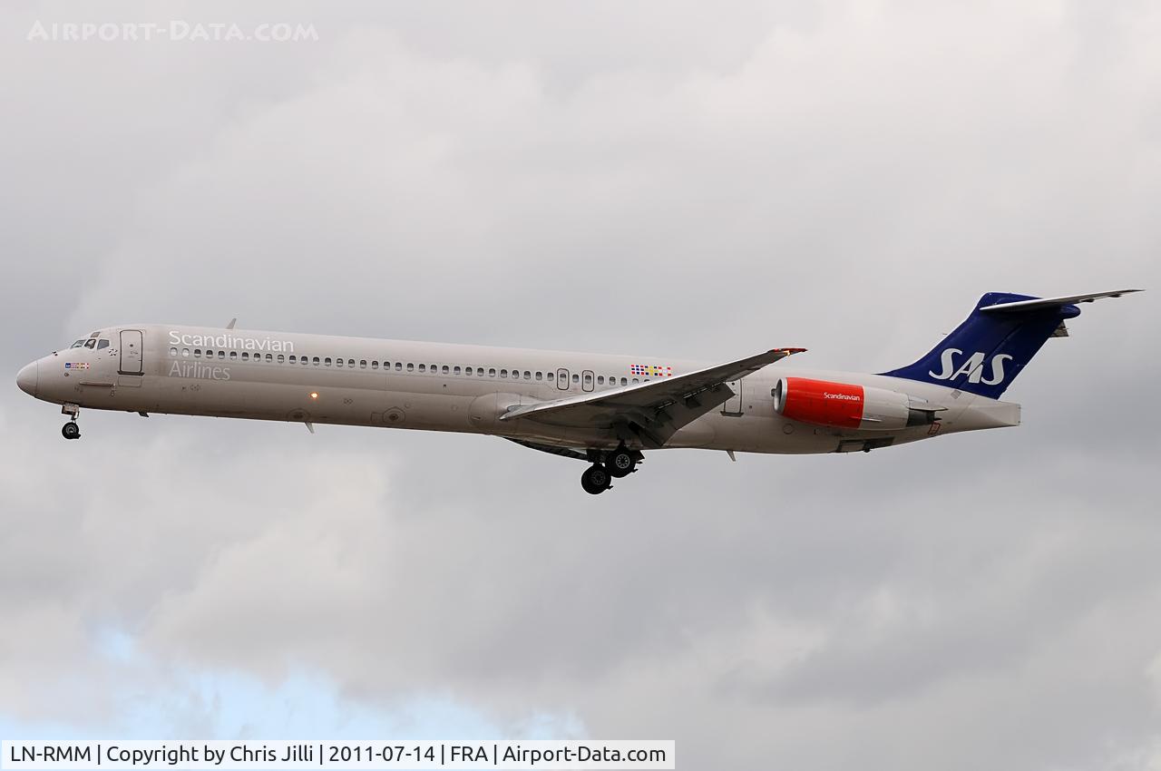 LN-RMM, 1991 McDonnell Douglas MD-81 (DC-9-81) C/N 53005, Scandinavian Airlines