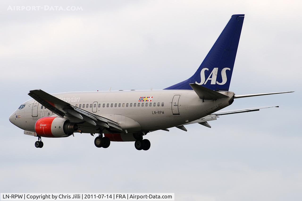 LN-RPW, 1999 Boeing 737-683 C/N 28289, Scandinavian Airlines
