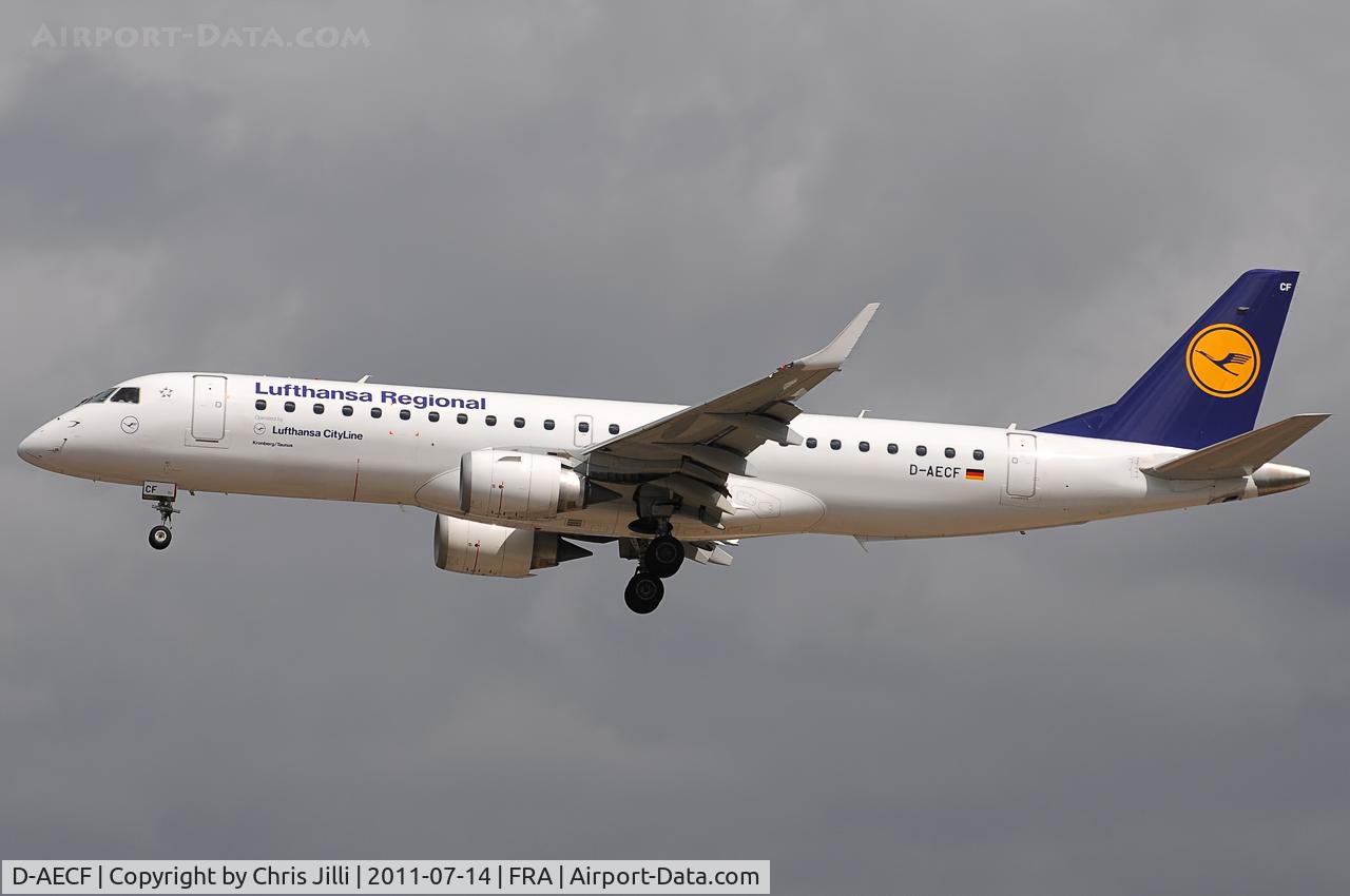 D-AECF, 2010 Embraer 190LR (ERJ-190-100LR) C/N 19000359, Lufthansa Regional