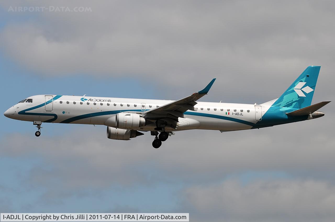 I-ADJL, 2009 Embraer 195LR (ERJ-190-200LR) C/N 19000256, Air Dolomiti