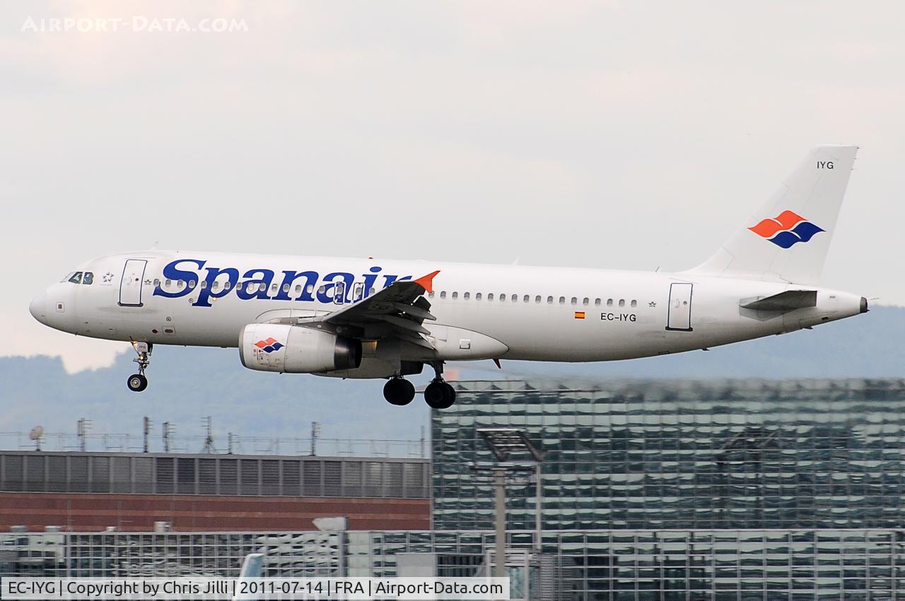 EC-IYG, 2004 Airbus A320-232 C/N 2210, Spanair