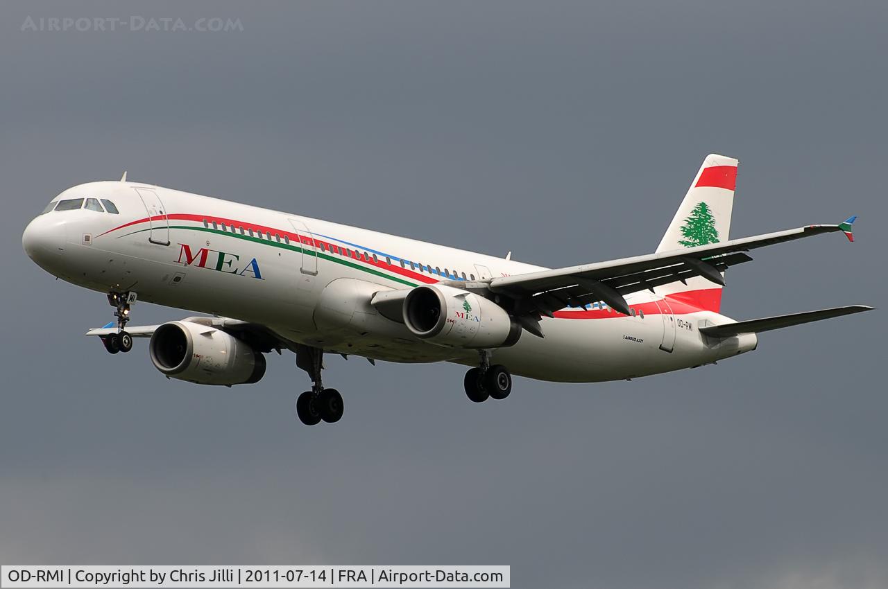 OD-RMI, 2003 Airbus A321-231 C/N 1977, MEA