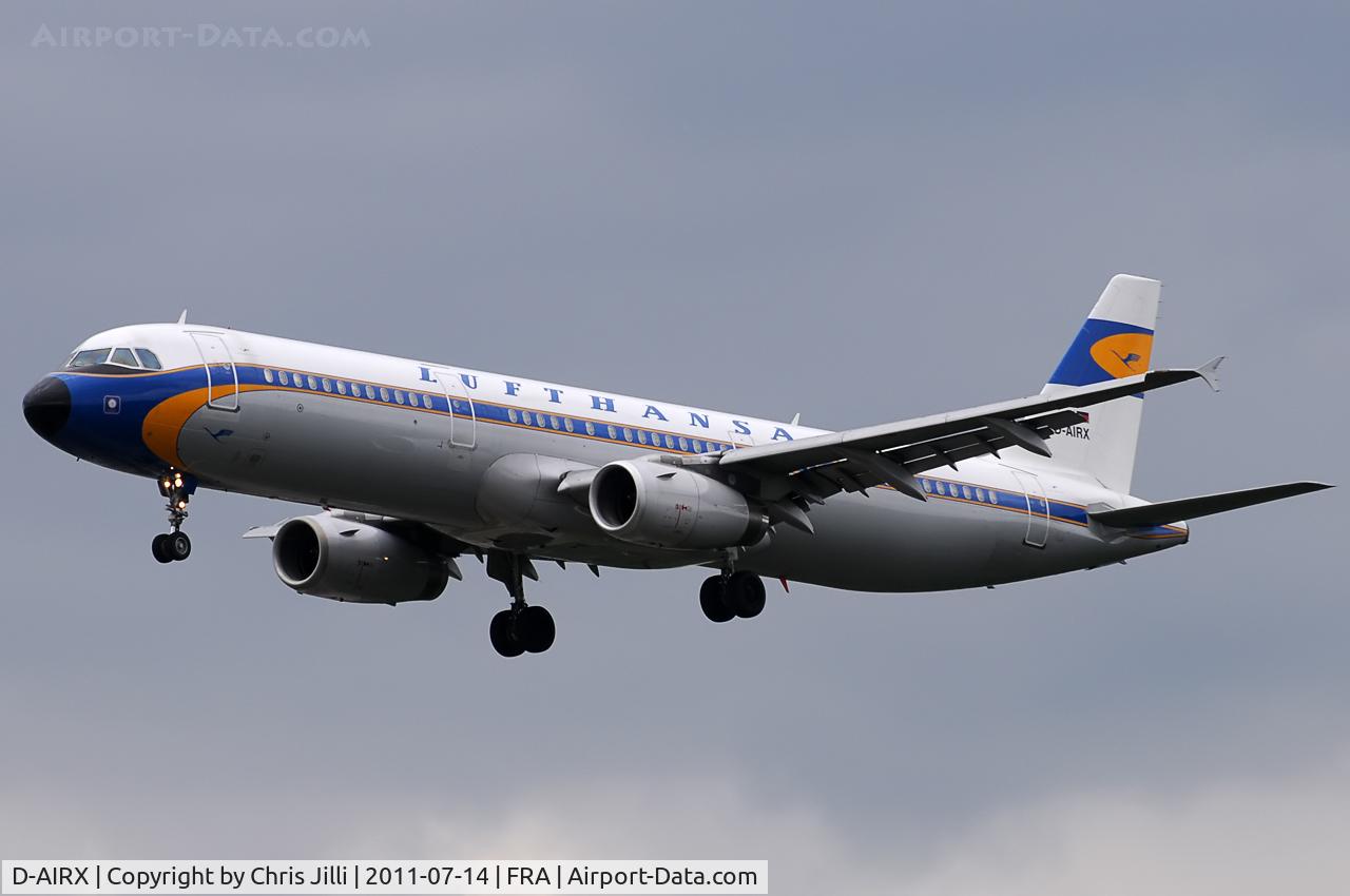 D-AIRX, 1998 Airbus A321-131 C/N 0887, Lufthansa