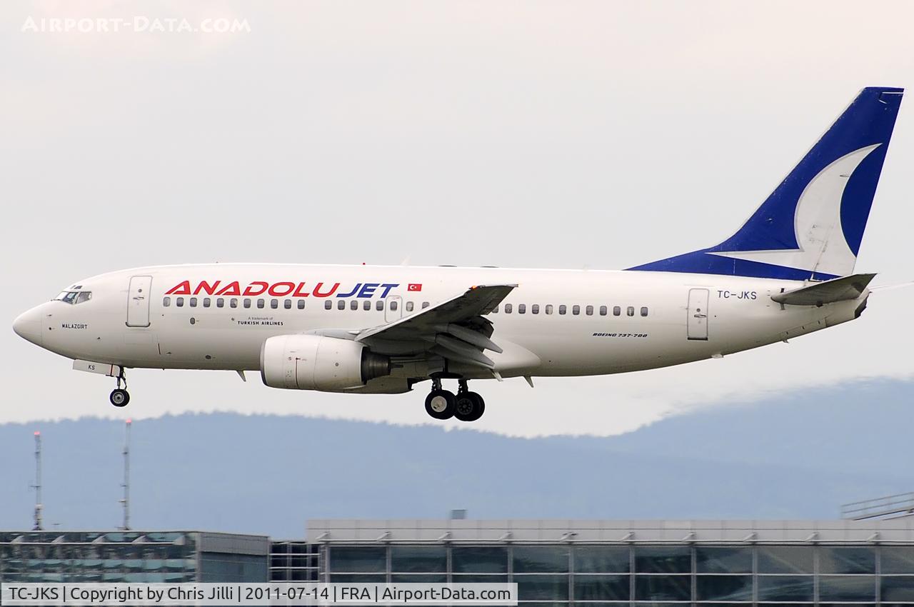 TC-JKS, 2003 Boeing 737-73V C/N 32419, Anadolu Jet