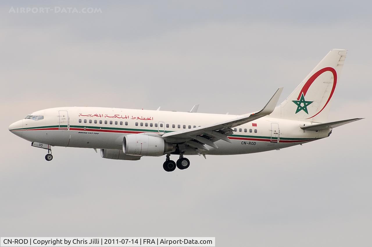 CN-ROD, 2006 Boeing 737-7B6 C/N 33062, Royal Air Maroc
