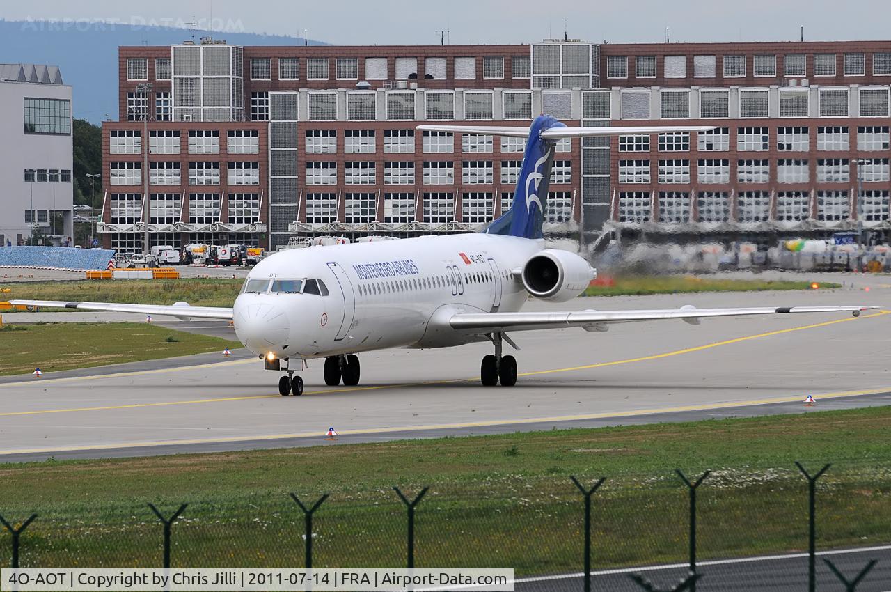 4O-AOT, 1991 Fokker 100 (F-28-0100) C/N 11350, Montenegro Airlines