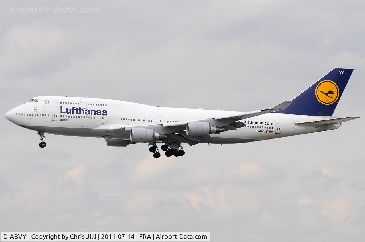 D-ABVY, 2000 Boeing 747-430 C/N 29869, Lufthansa