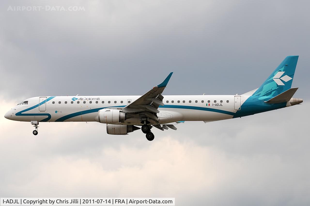I-ADJL, 2009 Embraer 195LR (ERJ-190-200LR) C/N 19000256, Air Dolomiti