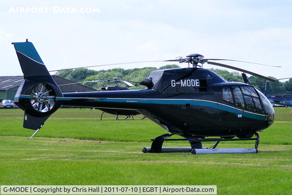 G-MODE, 2002 Eurocopter EC-120B Colibri C/N 1295, being used for ferrying race fans to the British F1 Grand Prix at Silverstone