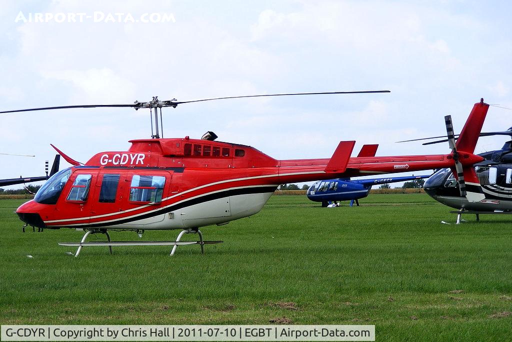 G-CDYR, 1988 Bell 206L-3 LongRanger III C/N 51237, being used for ferrying race fans to the British F1 Grand Prix at Silverstone