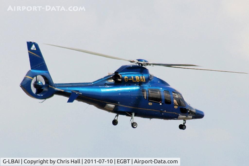 G-LBAI, 2003 Eurocopter EC-155B-1 C/N 6652, being used for ferrying race fans to the British F1 Grand Prix at Silverstone