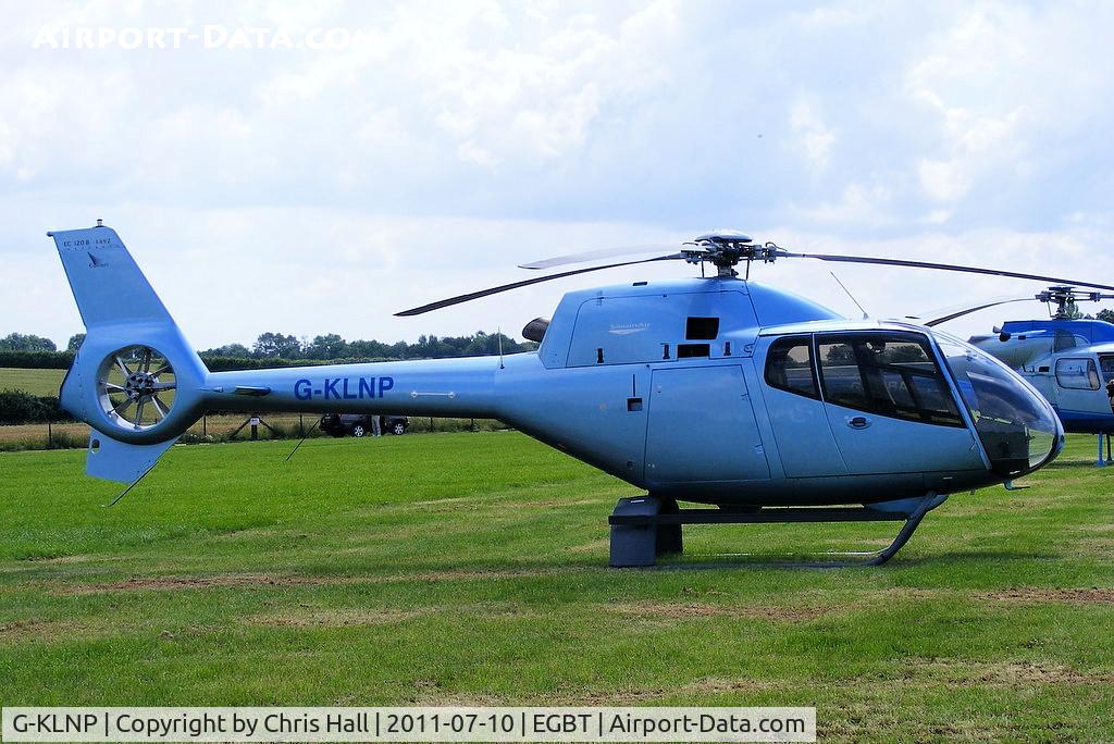 G-KLNP, 2007 Eurocopter EC-120B Colibri C/N 1492, being used for ferrying race fans to the British F1 Grand Prix at Silverstone