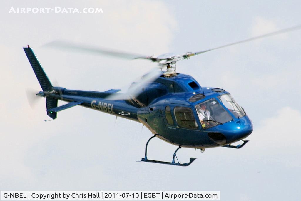 G-NBEL, 1983 Aerospatiale AS-355F-1 Ecureuil 2 C/N 5261, being used for ferrying race fans to the British F1 Grand Prix at Silverstone