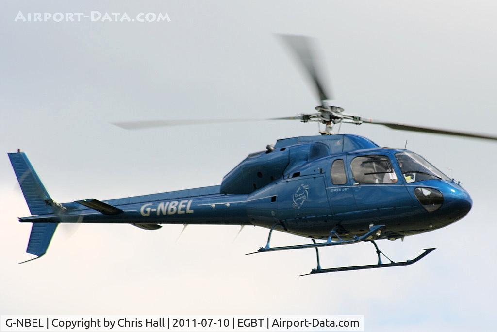 G-NBEL, 1983 Aerospatiale AS-355F-1 Ecureuil 2 C/N 5261, being used for ferrying race fans to the British F1 Grand Prix at Silverstone