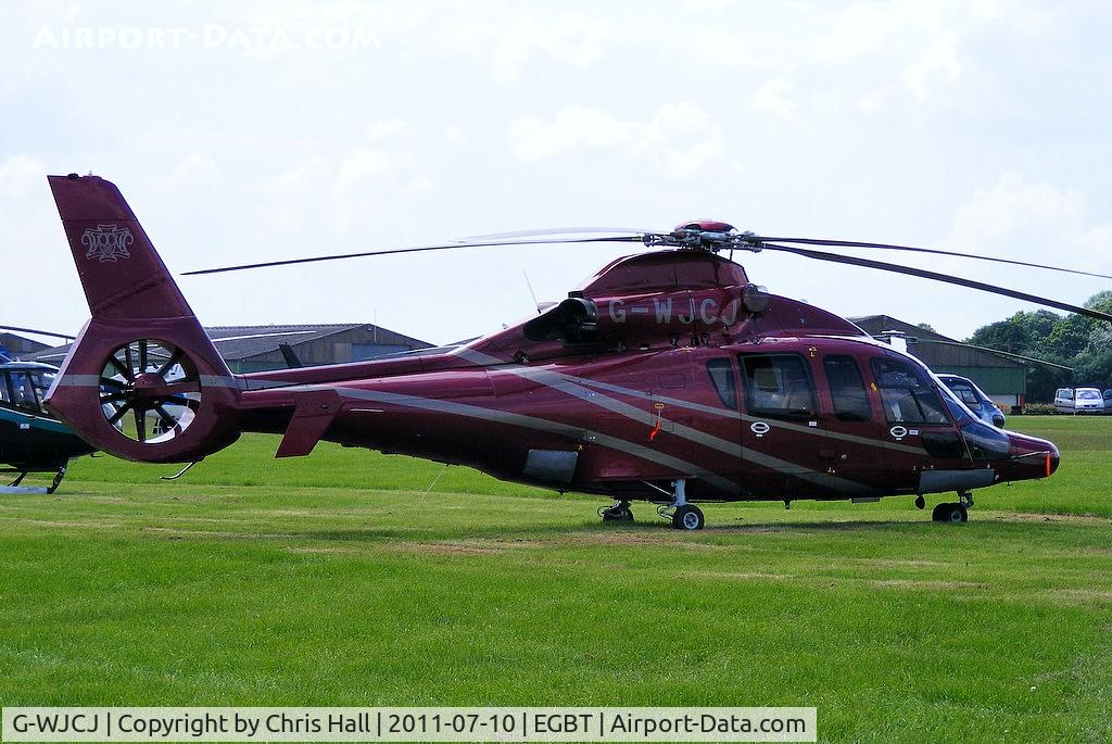 G-WJCJ, 2006 Eurocopter EC-155B-1 C/N 6748, being used for ferrying race fans to the British F1 Grand Prix at Silverstone