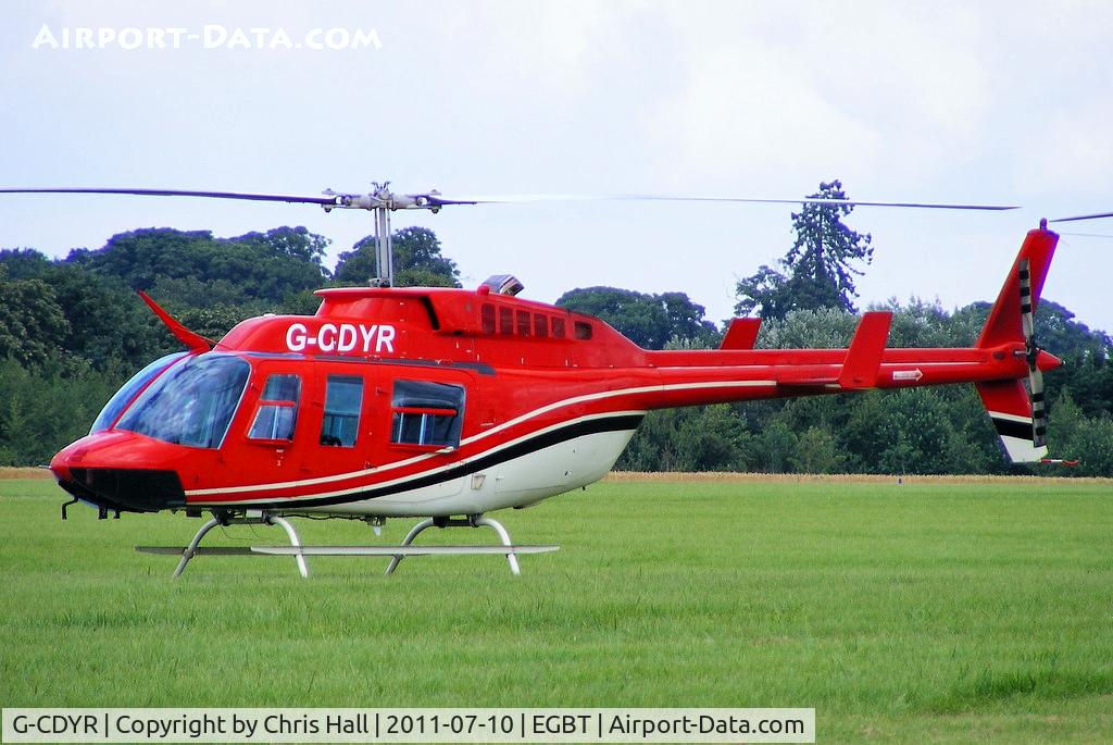 G-CDYR, 1988 Bell 206L-3 LongRanger III C/N 51237, being used for ferrying race fans to the British F1 Grand Prix at Silverstone