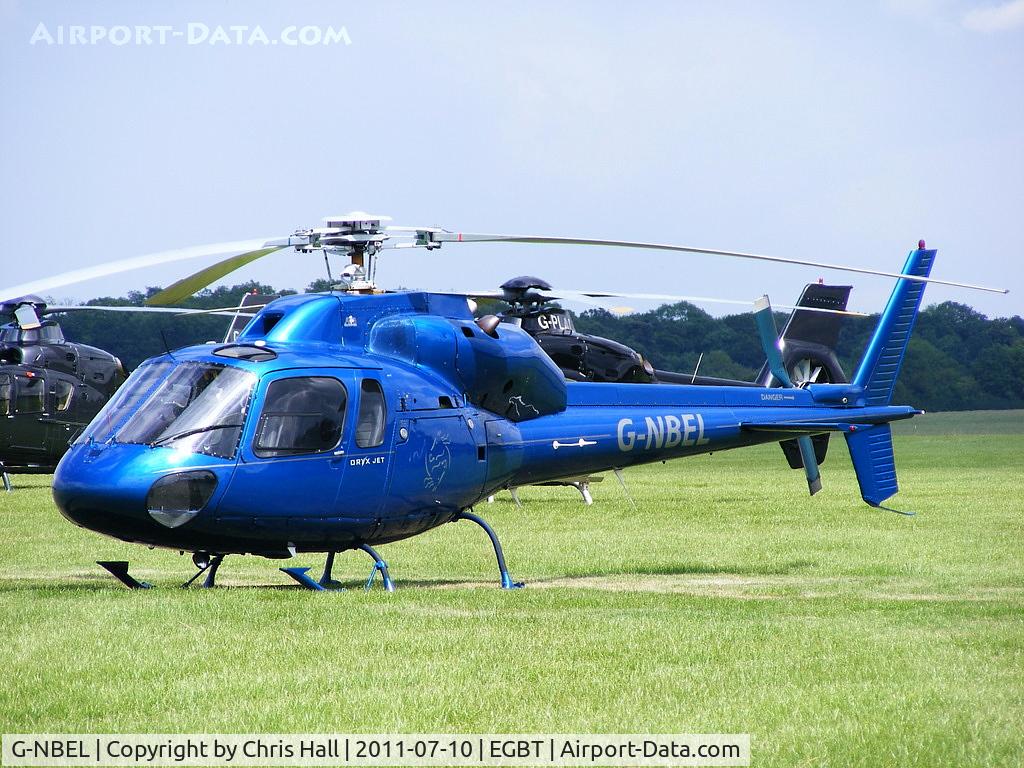 G-NBEL, 1983 Aerospatiale AS-355F-1 Ecureuil 2 C/N 5261, being used for ferrying race fans to the British F1 Grand Prix at Silverstone
