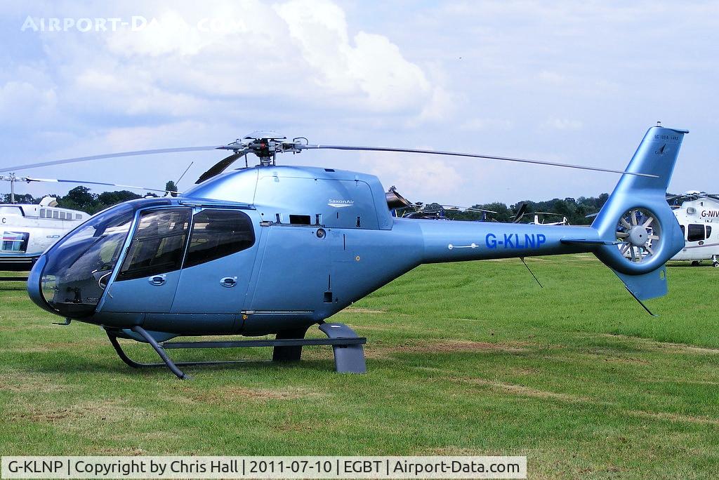G-KLNP, 2007 Eurocopter EC-120B Colibri C/N 1492, being used for ferrying race fans to the British F1 Grand Prix at Silverstone