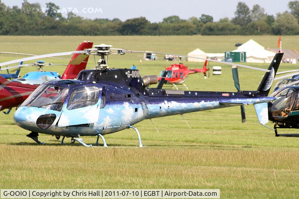 G-OOIO, 2001 Eurocopter AS-350B-3 Ecureuil Ecureuil C/N 3463, being used for ferrying race fans to the British F1 Grand Prix at Silverstone
