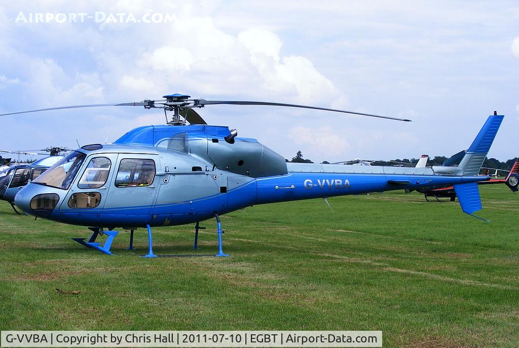 G-VVBA, 1991 Aerospatiale AS-355F-2 Ecureuil 2 C/N 5463, being used for ferrying race fans to the British F1 Grand Prix at Silverstone