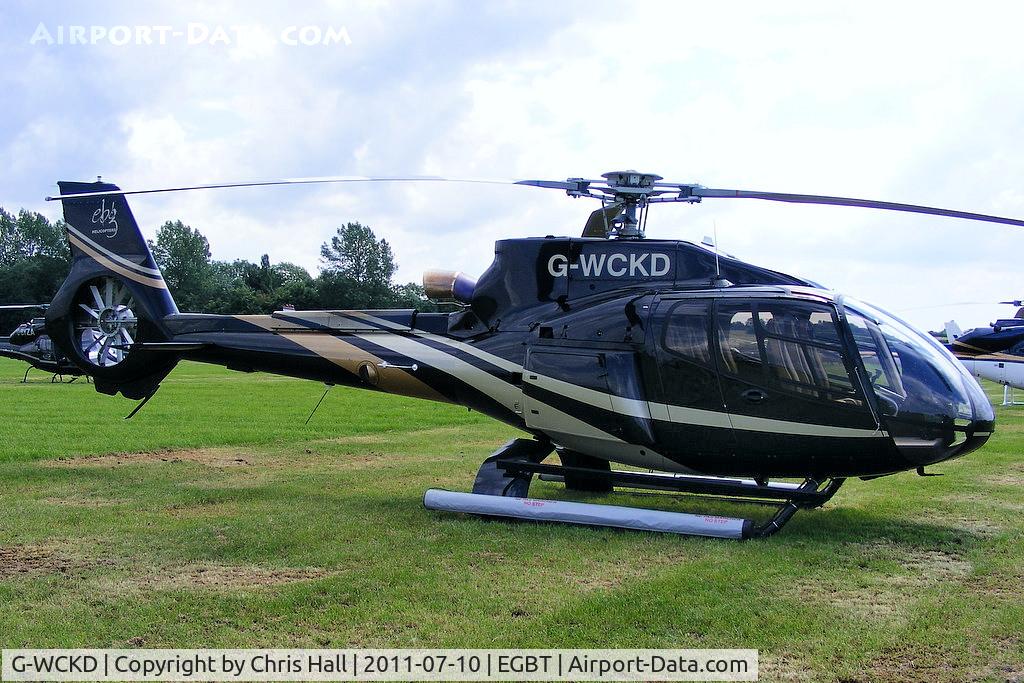 G-WCKD, 2009 Eurocopter EC-130B-4 (AS-350B-4) C/N 4746, being used for ferrying race fans to the British F1 Grand Prix at Silverstone