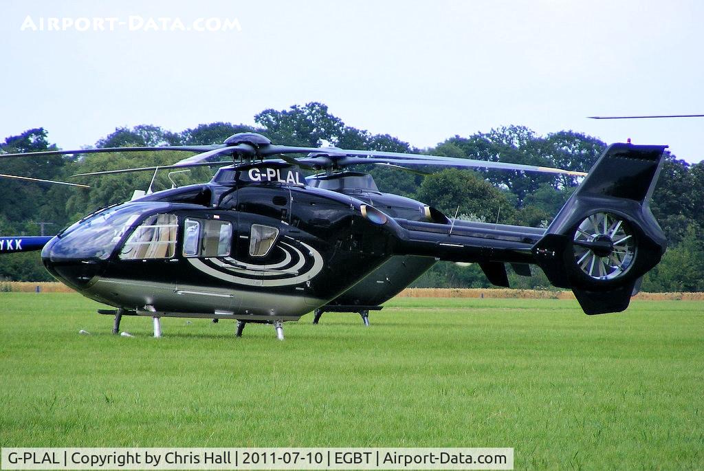 G-PLAL, 2005 Eurocopter EC-135T-2 C/N 0407, being used for ferrying race fans to the British F1 Grand Prix at Silverstone