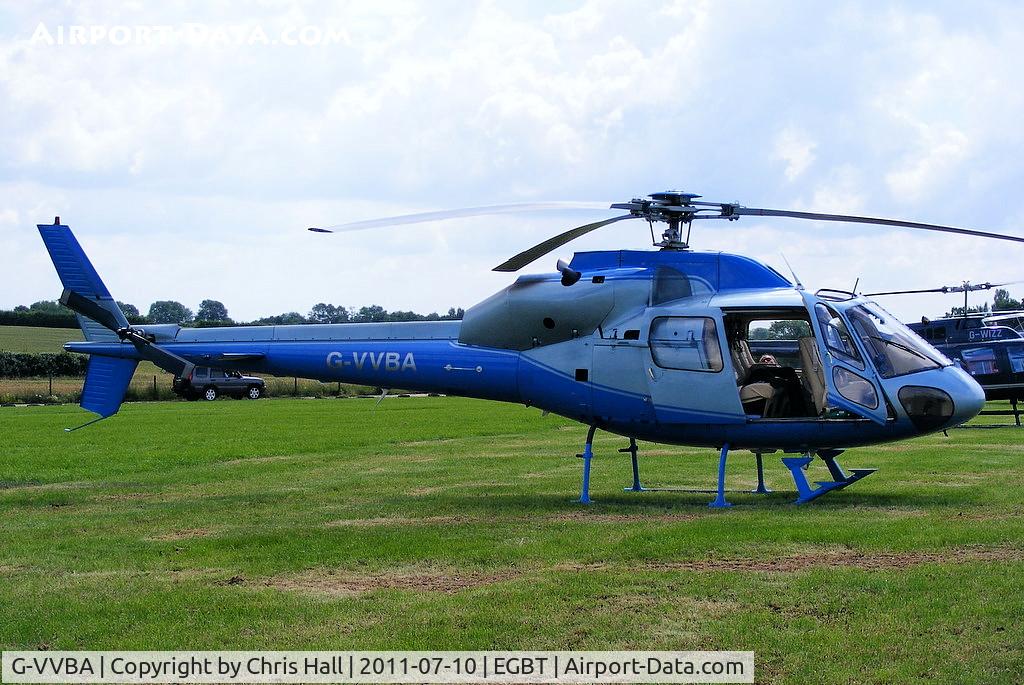 G-VVBA, 1991 Aerospatiale AS-355F-2 Ecureuil 2 C/N 5463, being used for ferrying race fans to the British F1 Grand Prix at Silverstone
