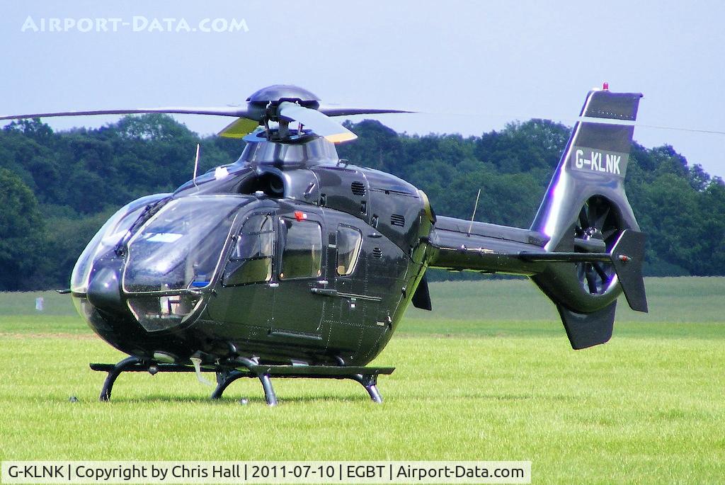 G-KLNK, 2007 Eurocopter EC-135P-2+ C/N 0550, being used for ferrying race fans to the British F1 Grand Prix at Silverstone