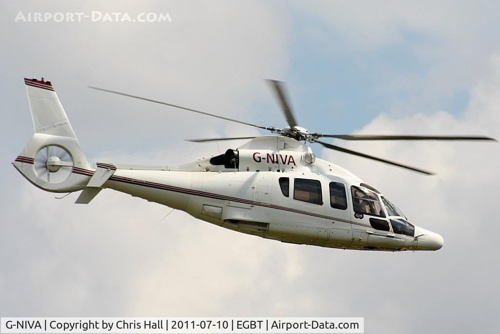 G-NIVA, 2003 Eurocopter EC-155B-1 C/N 6642, being used for ferrying race fans to the British F1 Grand Prix at Silverstone