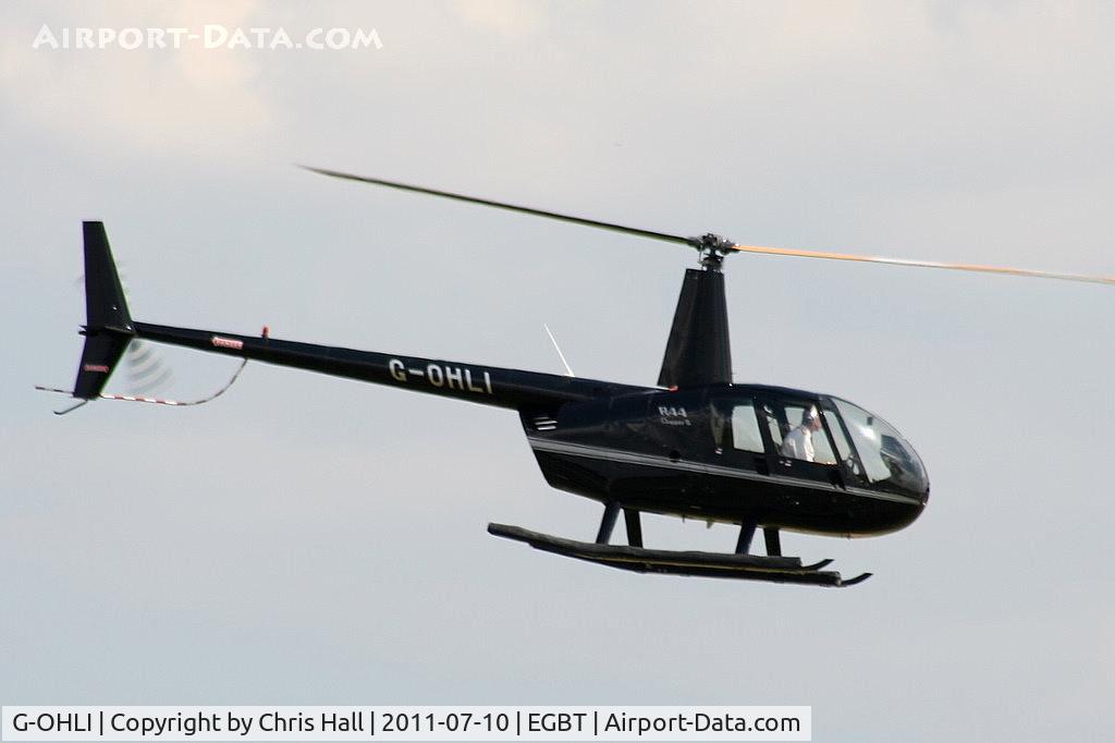 G-OHLI, 2005 Robinson R44 Clipper II C/N 10832, being used for ferrying race fans to the British F1 Grand Prix at Silverstone