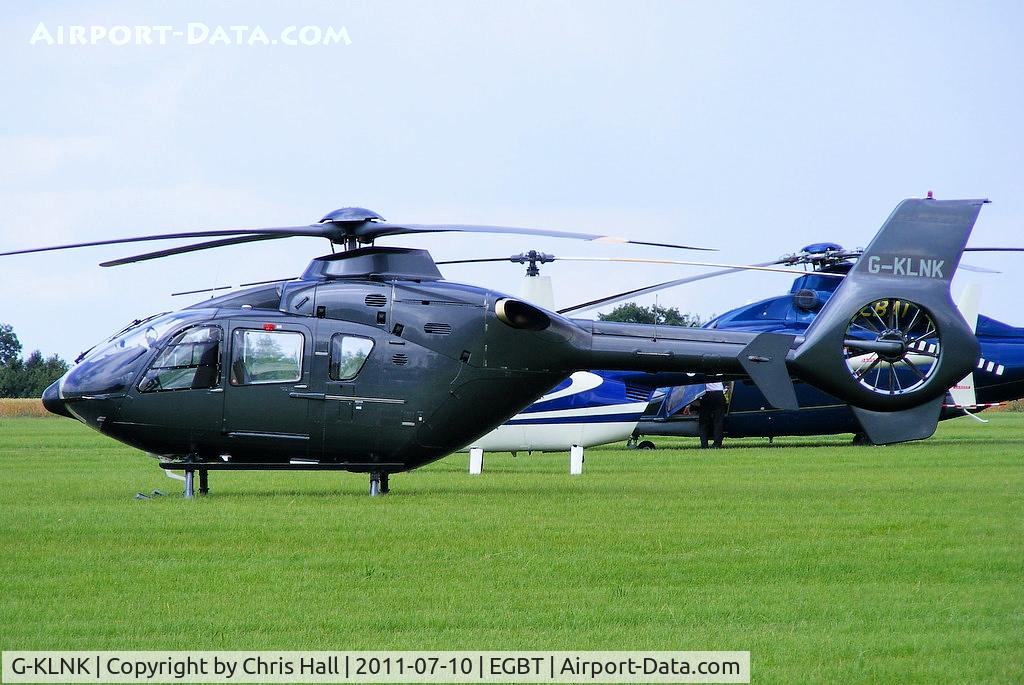 G-KLNK, 2007 Eurocopter EC-135P-2+ C/N 0550, being used for ferrying race fans to the British F1 Grand Prix at Silverstone