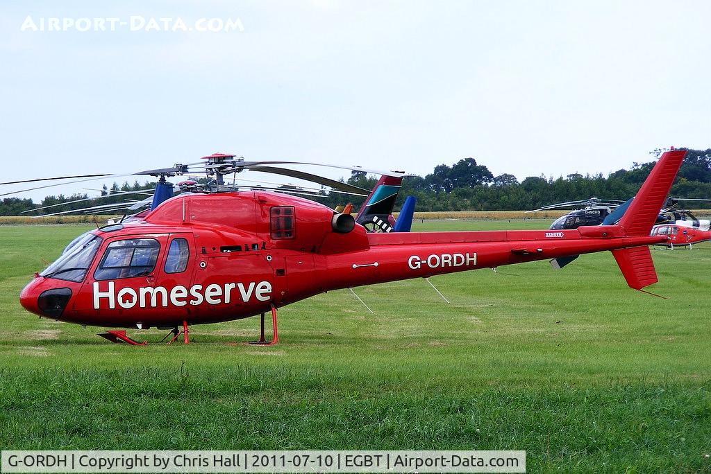 G-ORDH, 2006 Eurocopter AS-355N Ecureuil 2 C/N 5744, being used for ferrying race fans to the British F1 Grand Prix at Silverstone