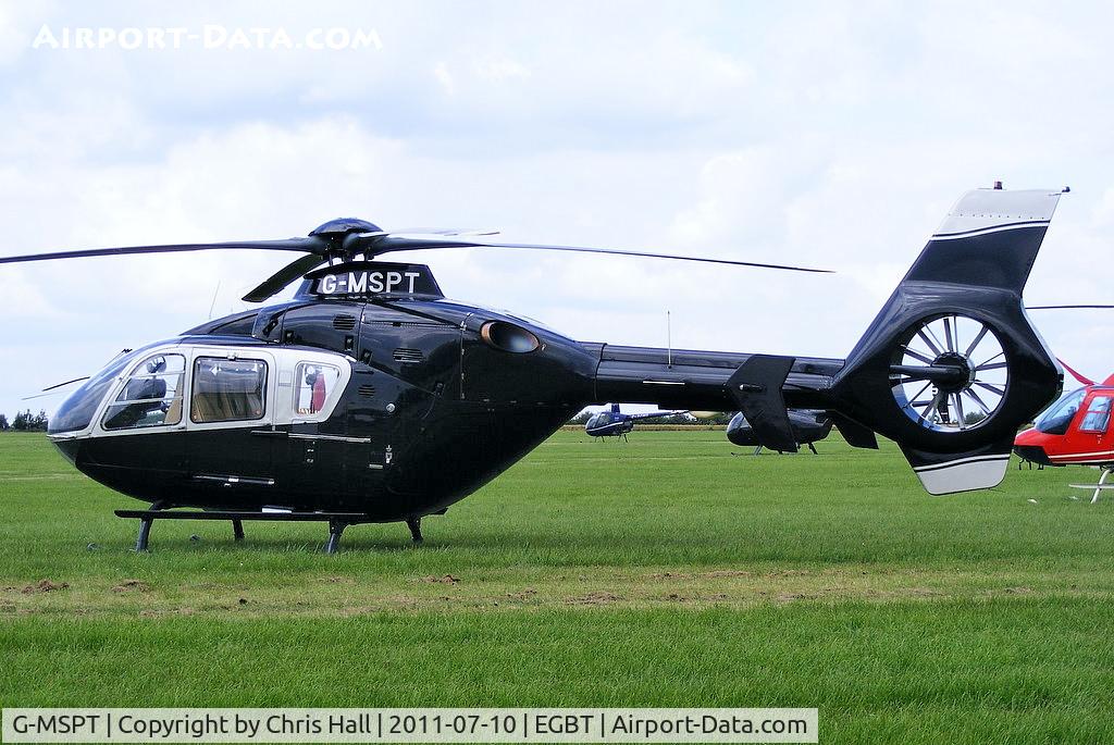 G-MSPT, 2004 Eurocopter EC-135T-2 C/N 0361, being used for ferrying race fans to the British F1 Grand Prix at Silverstone