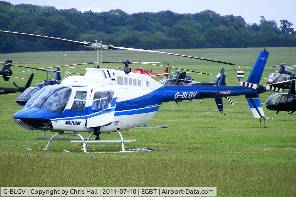 G-BLGV, 1973 Bell 206B JetRanger II C/N 982, being used for ferrying race fans to the British F1 Grand Prix at Silverstone