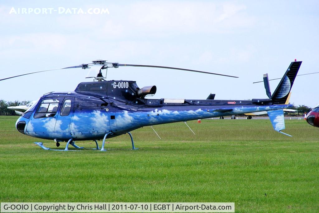 G-OOIO, 2001 Eurocopter AS-350B-3 Ecureuil Ecureuil C/N 3463, being used for ferrying race fans to the British F1 Grand Prix at Silverstone