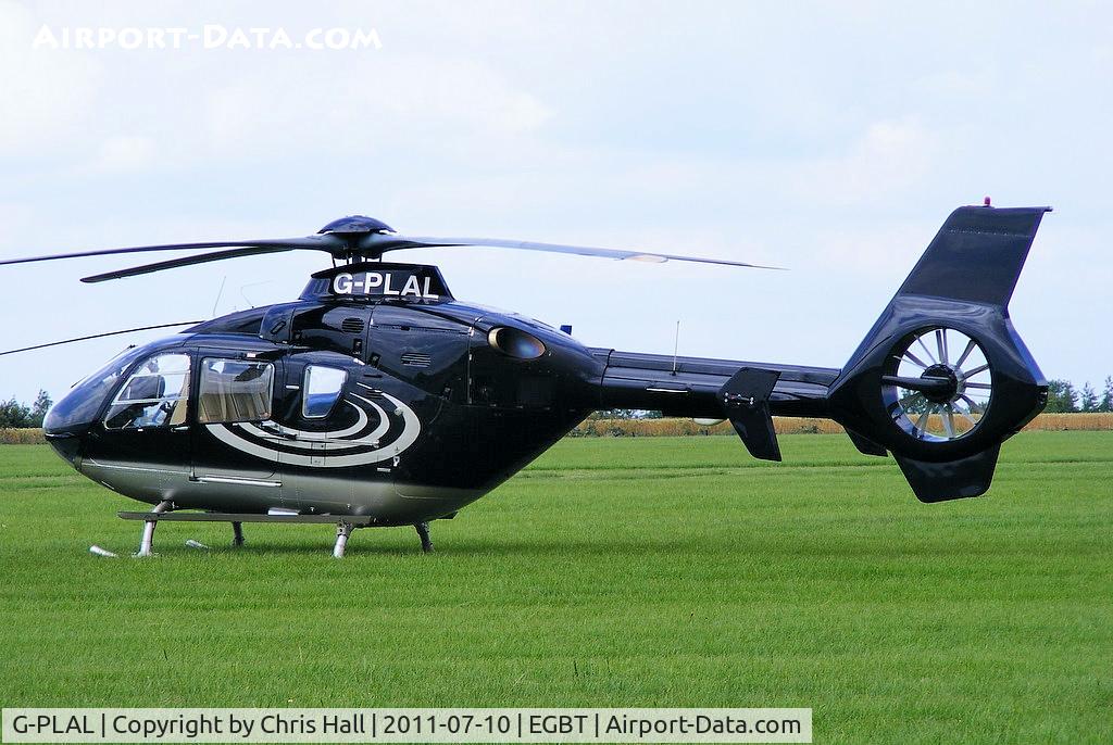 G-PLAL, 2005 Eurocopter EC-135T-2 C/N 0407, being used for ferrying race fans to the British F1 Grand Prix at Silverstone