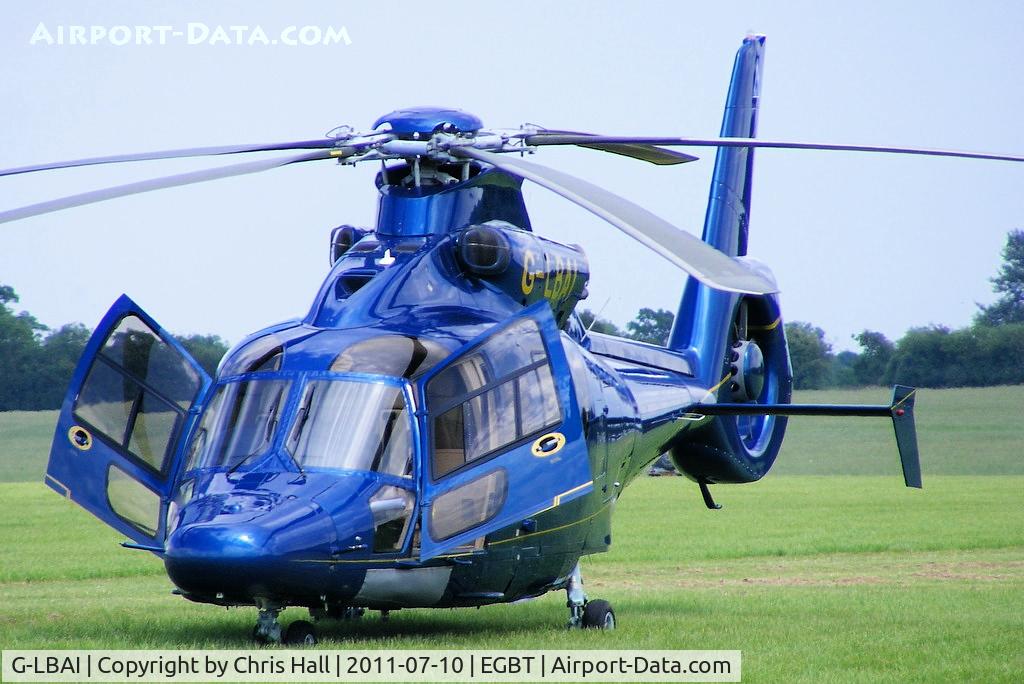 G-LBAI, 2003 Eurocopter EC-155B-1 C/N 6652, being used for ferrying race fans to the British F1 Grand Prix at Silverstone
