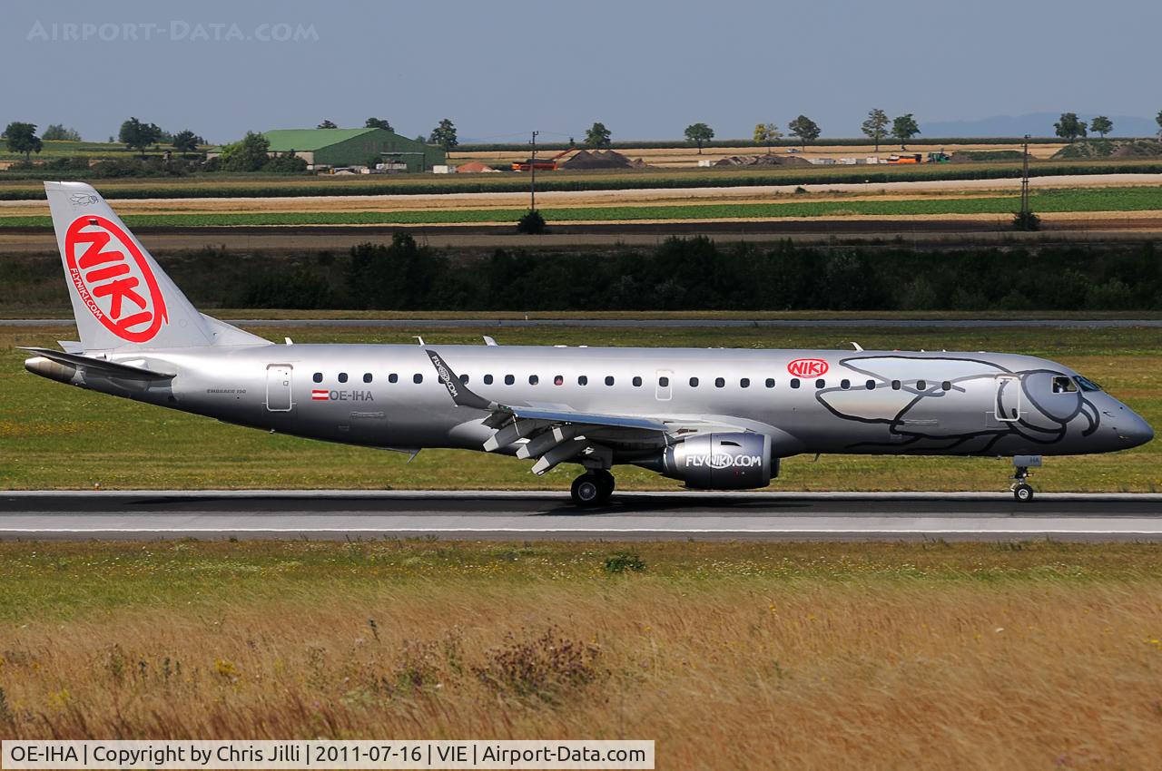OE-IHA, 2009 Embraer 190LR (ERJ-190-100LR) C/N 19000285, NIKI