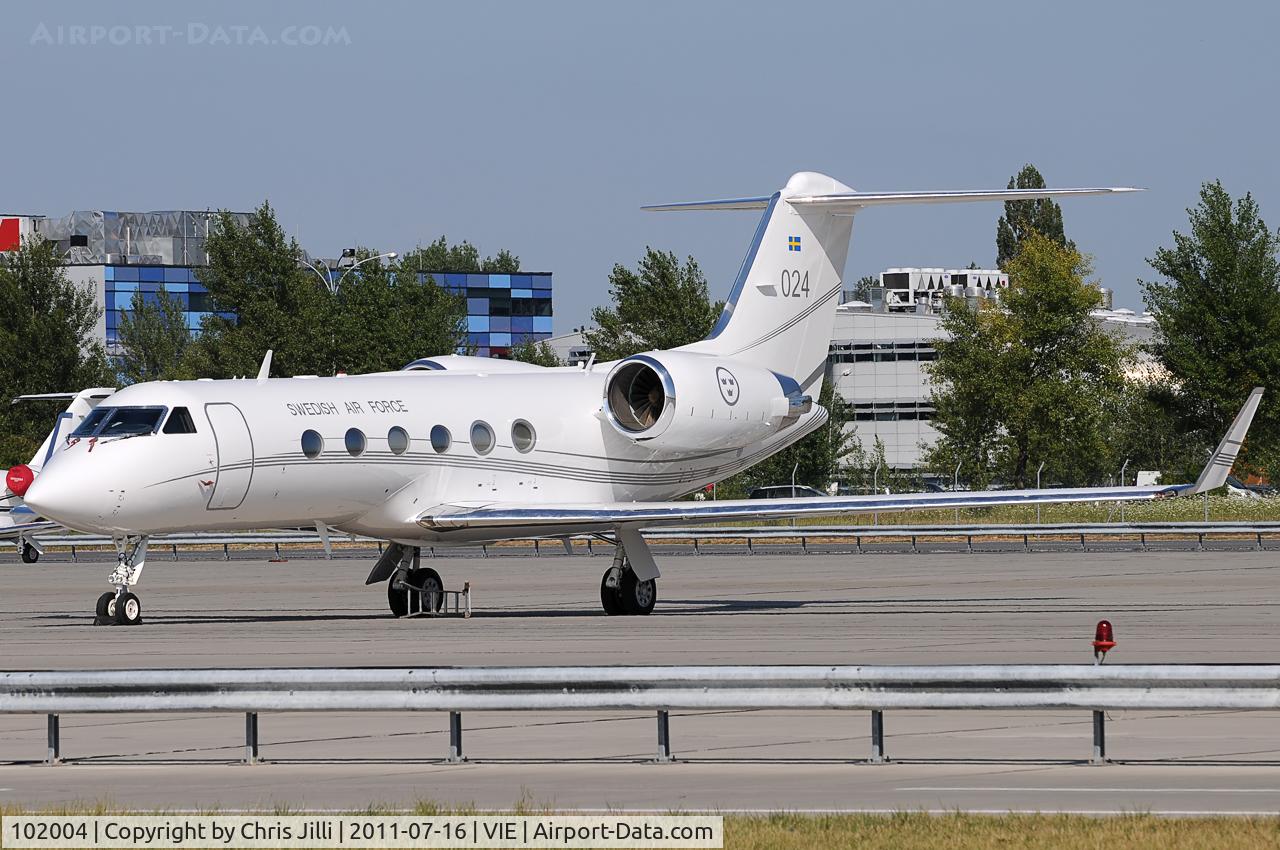 102004, Gulfstream Aerospace Tp102C (Gulfstream IV) C/N 1274, Swedish Air Force