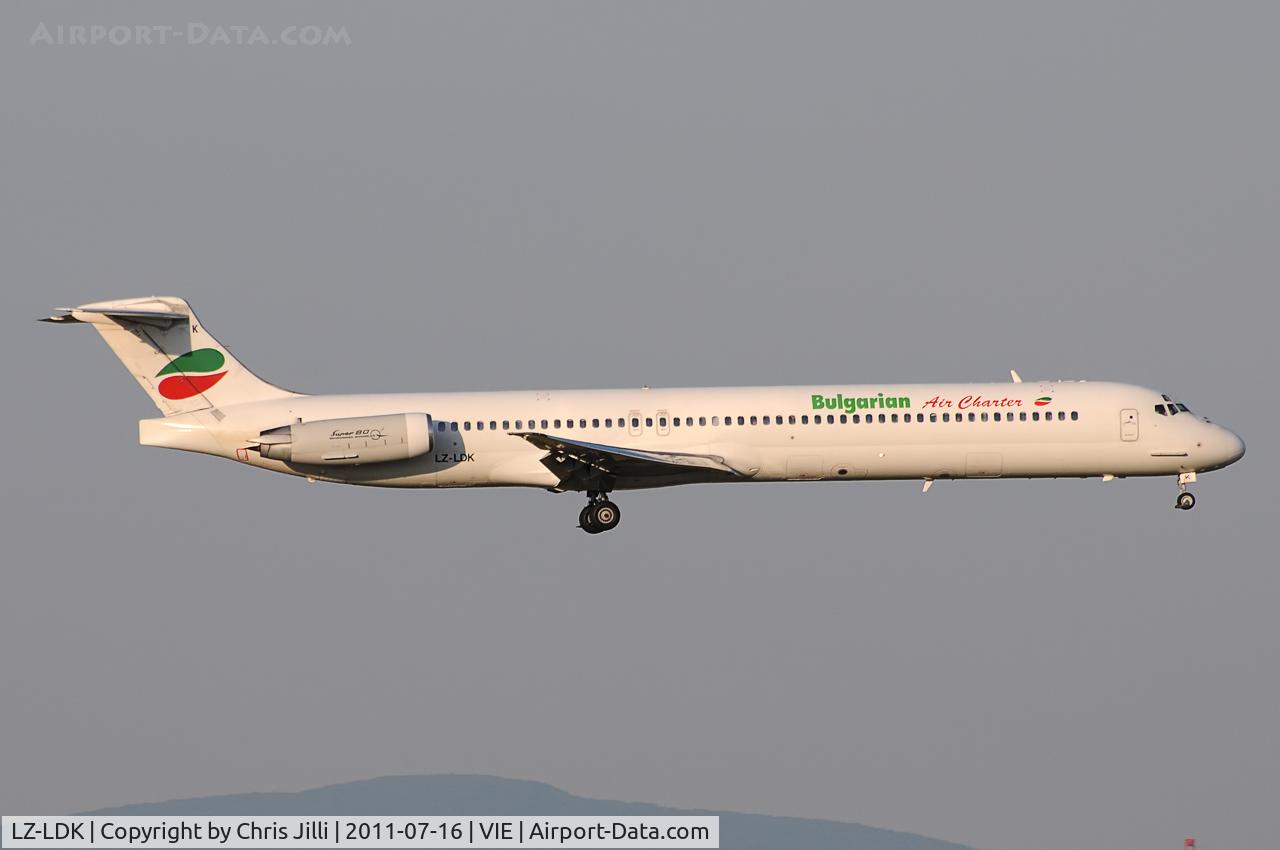 LZ-LDK, 1987 McDonnell Douglas MD-82 (DC-9-82) C/N 49432/1378, Bulgarian Air Charter