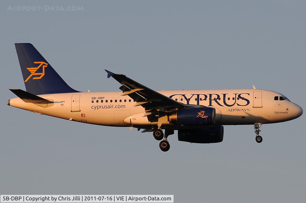 5B-DBP, 2002 Airbus A319-132 C/N 1768, Cyprus Airways