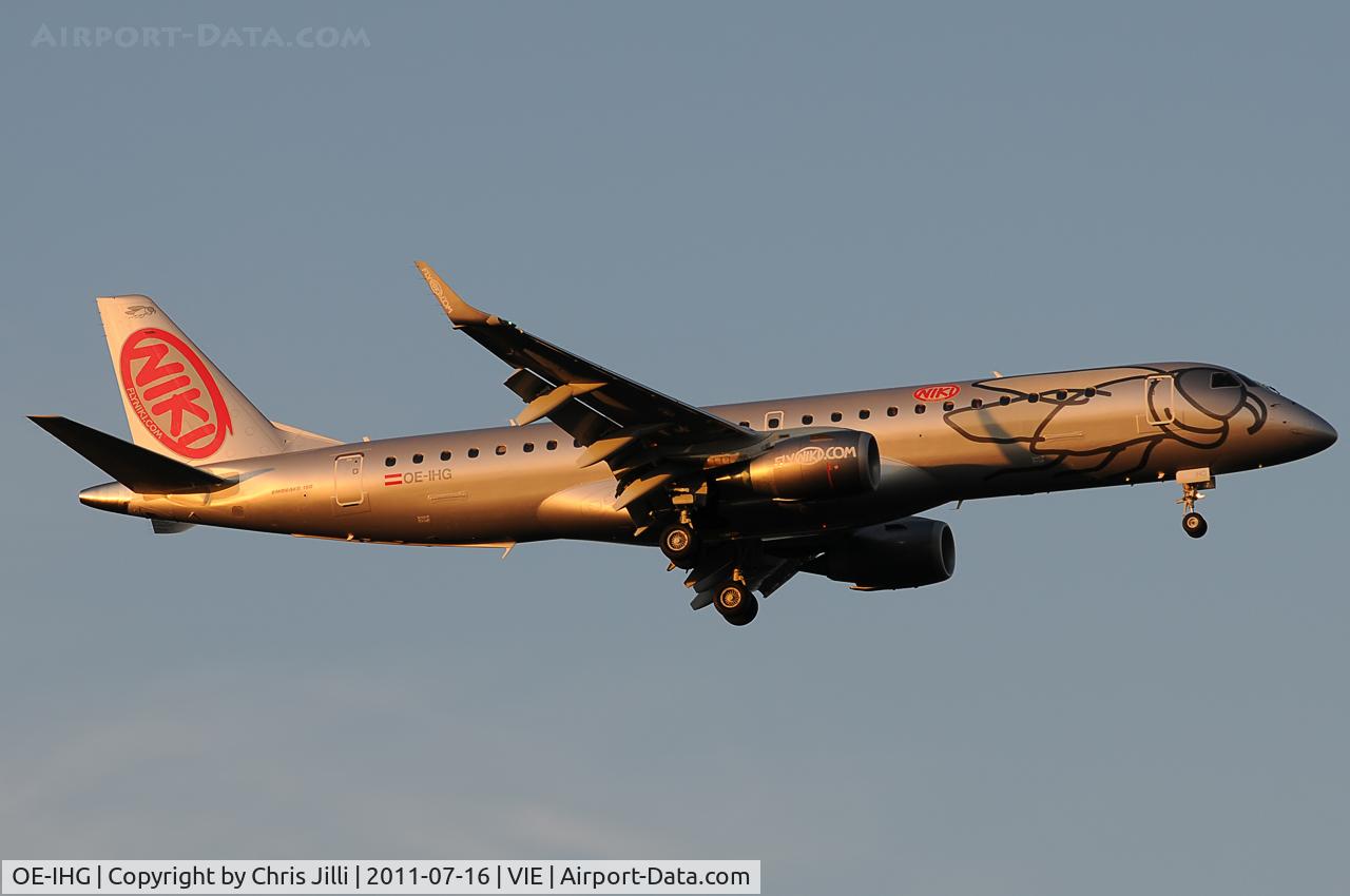 OE-IHG, 2011 Embraer 190LR (ERJ-190-100LR) C/N 19000435, NIKI