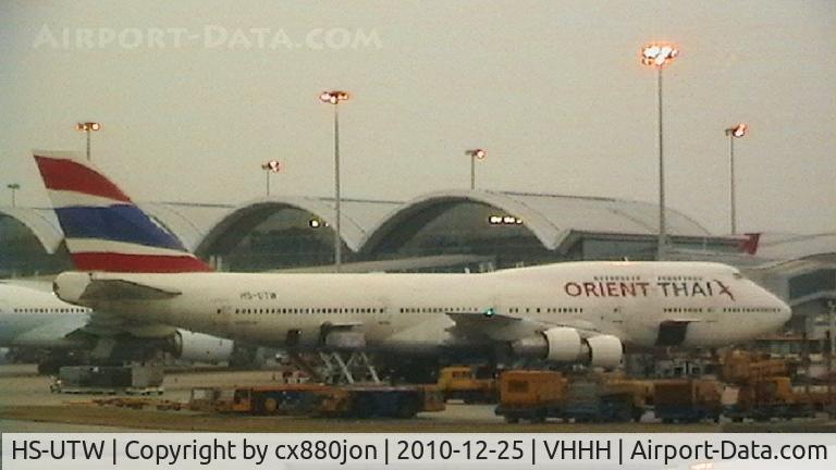 HS-UTW, 1983 Boeing 747-346 C/N 23067, Rare Boeing 747-300 at Hong Kong