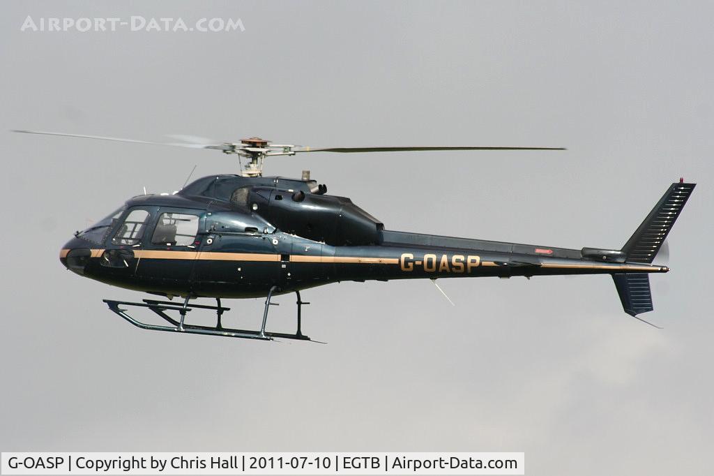 G-OASP, 1991 Aerospatiale AS-355F-2 Ecureuil 2 C/N 5479, being used for ferrying race fans to the British F1 Grand Prix at Silverstone