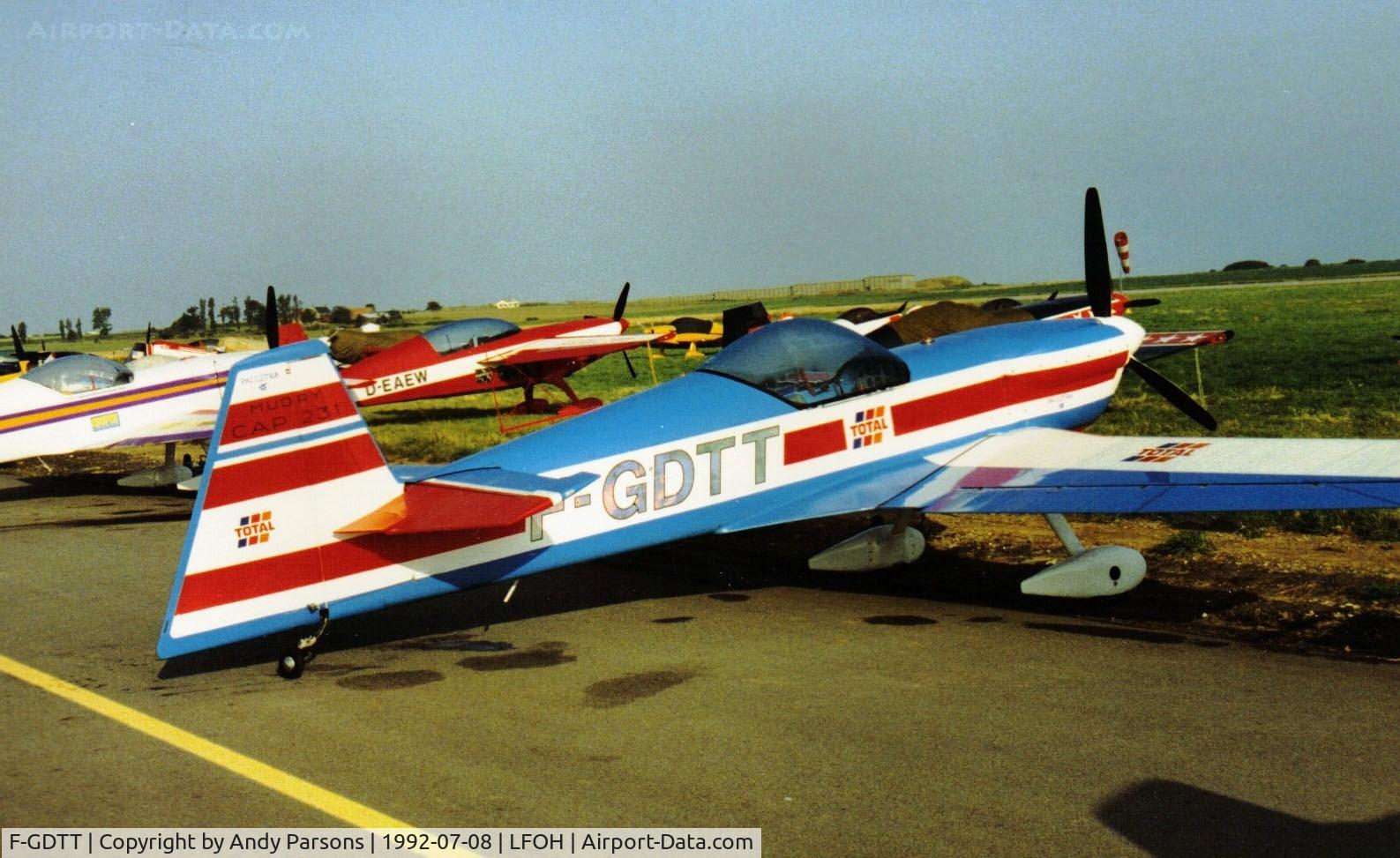 F-GDTT, Mudry CAP-231 C/N 05, Seen at the World Aerobatic championships Le Havre 1992